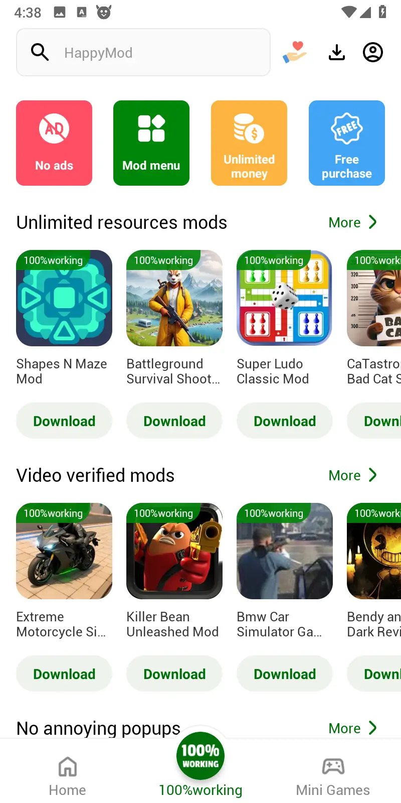 HappyMod 100% working preview